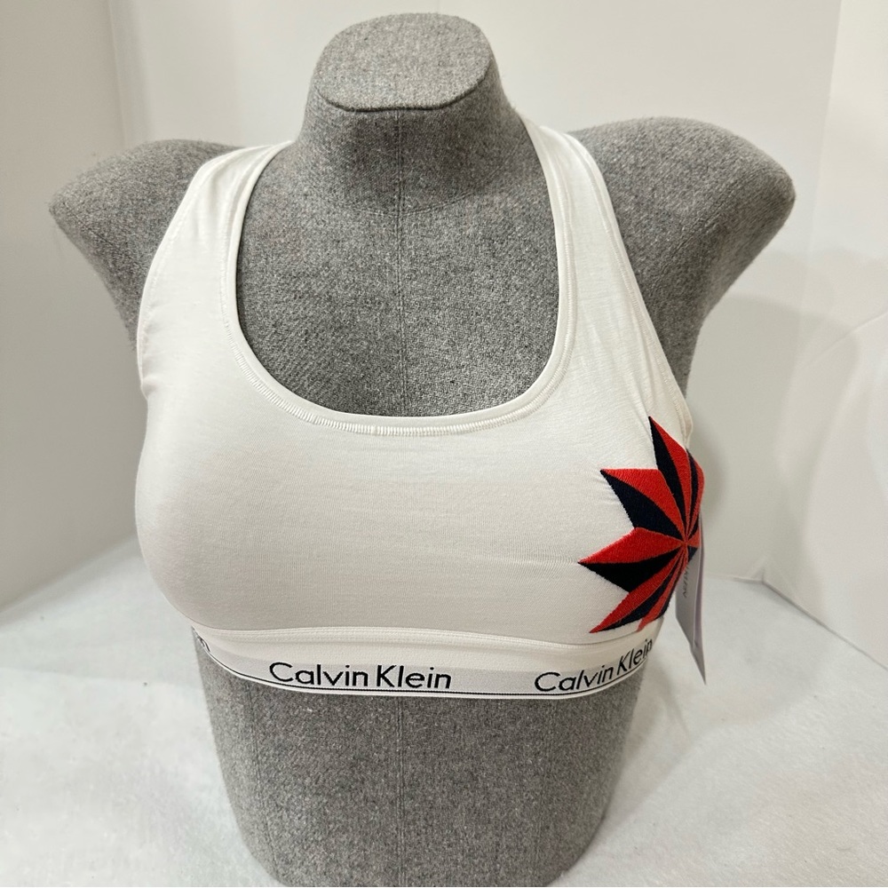 White Calvin Klein Modern Cotton Bralette
